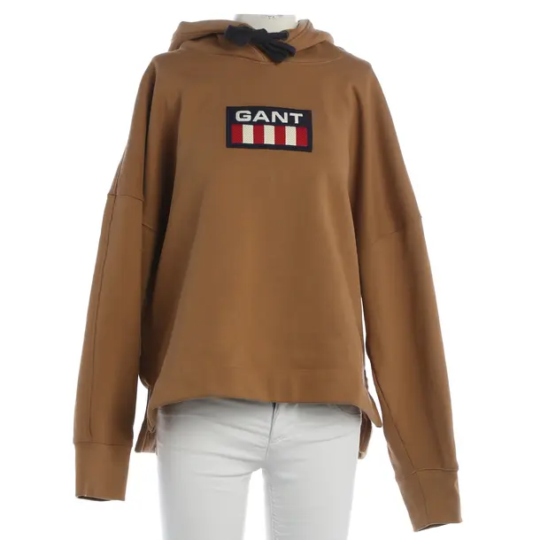 Hoodie, in Hellbraun, Baumwolle, Gant