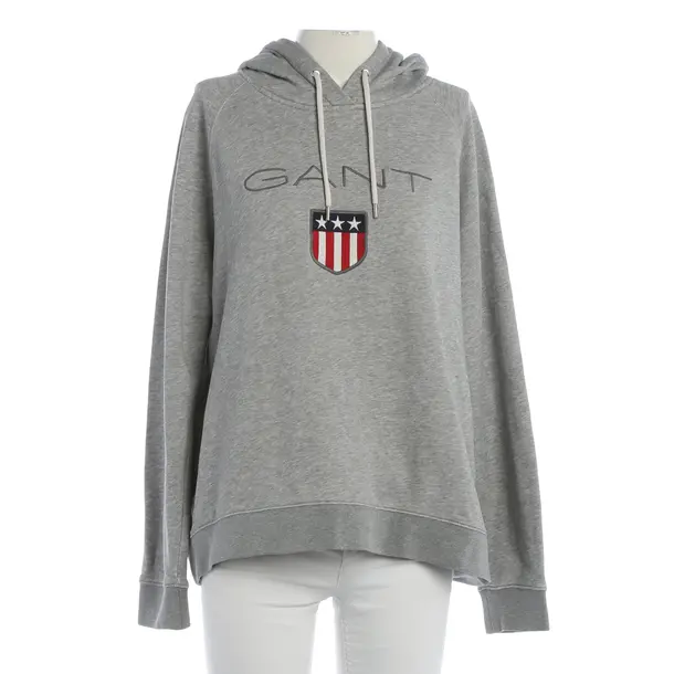 Hoodie, in Grau, Baumwolle, Gant