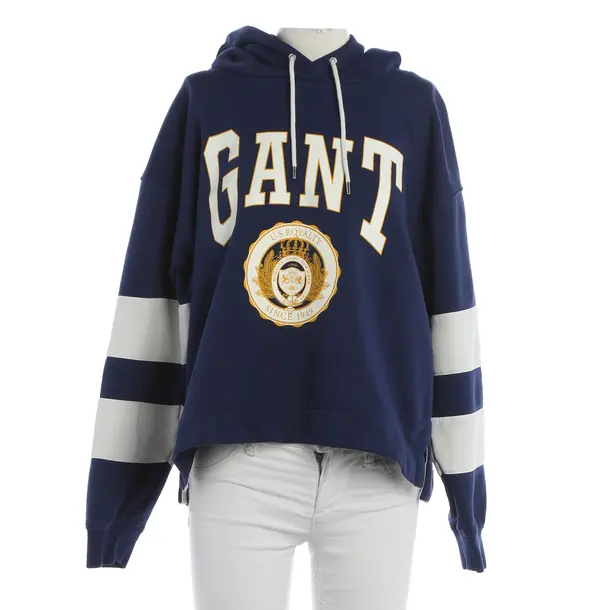 Hoodie, in Blau, Baumwolle, Gant