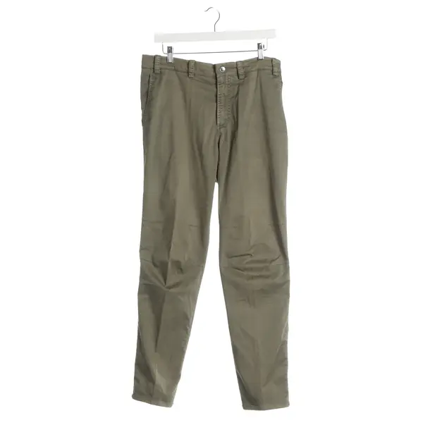 Chinos, in Olive Green, Cotton, Brunello Cucinelli