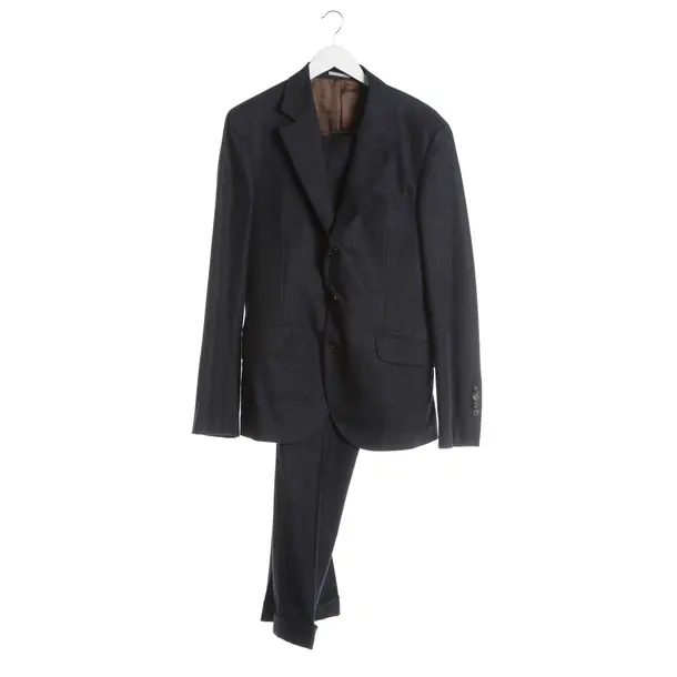 Suit, in Blue, Wool, Brunello Cucinelli