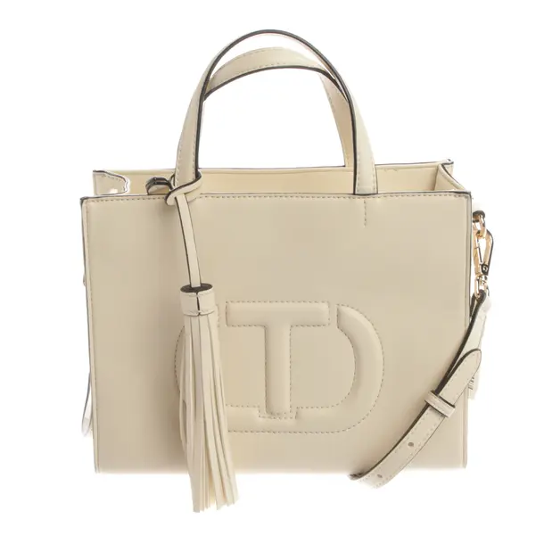 Handbag, in Beige, Leather, Twin Set