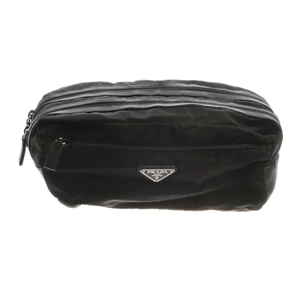 Kosmetiktasche, in Schwarz, Polyimid, Prada