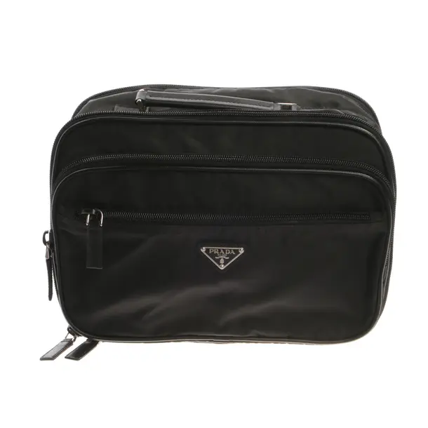 Kosmetiktasche, in Schwarz, Polyimid, Prada