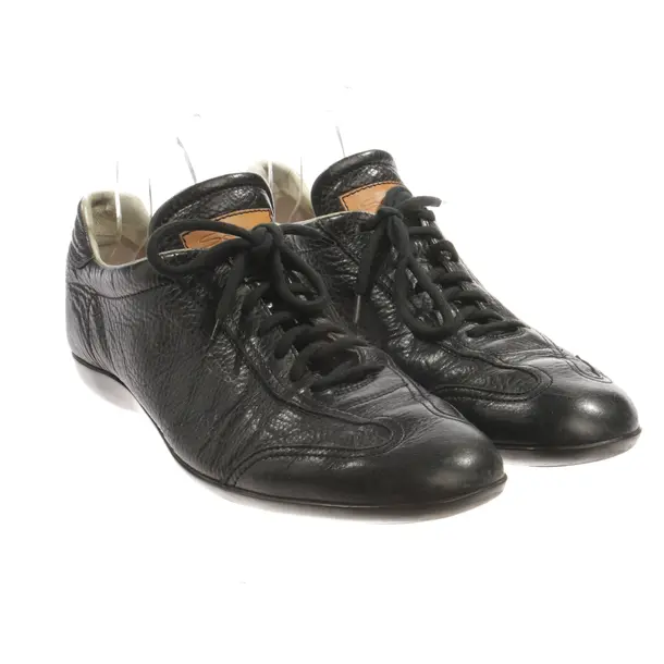 Lace Up Shoes, in Black, Santoni