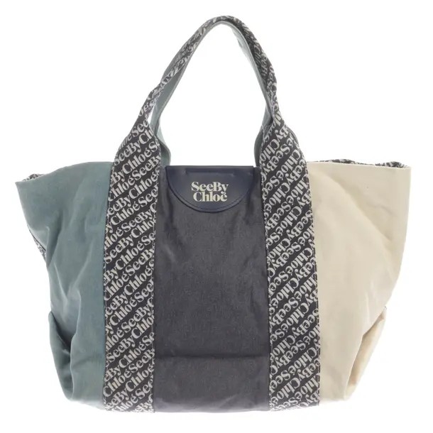 Shopper Bag, in Multicolored, Cotton, See by Chloé