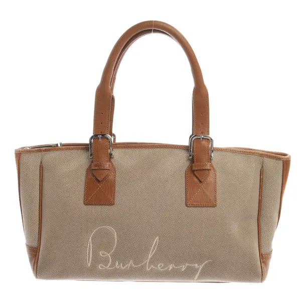 Handtasche, in Hellbraun, Baumwolle, Burberry
