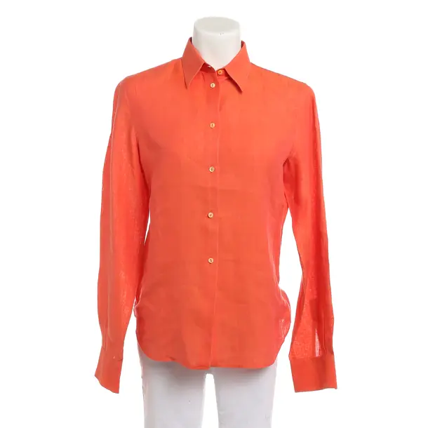 Blouse, in Red, Linen, Loro Piana