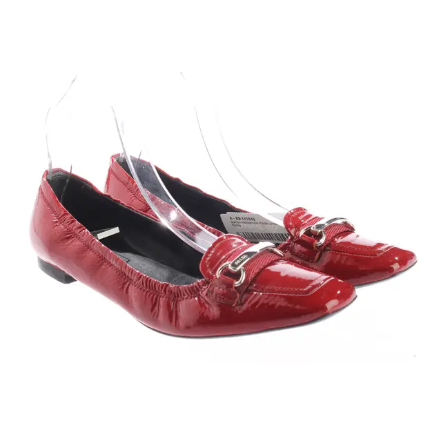 Loafers, in Red, Prada Linea Rossa