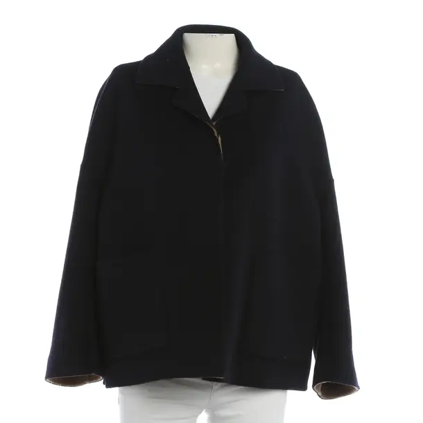 Mid-Season Jacket, in Navy, Wool, Max Mara