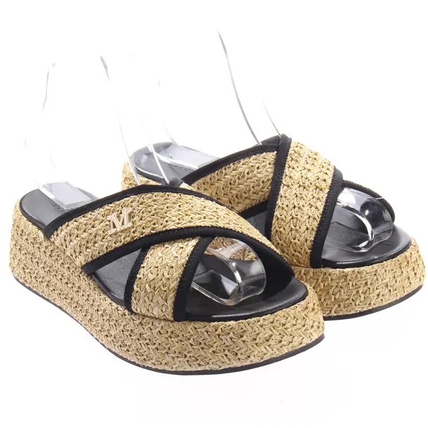 Plateausandalen, in Beige, Max Mara