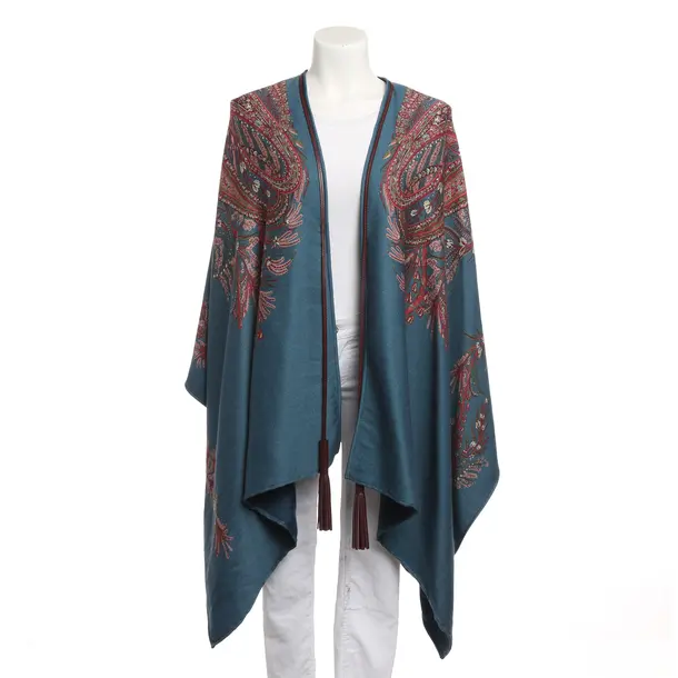 Poncho, in Mehrfarbig, Wolle, Etro