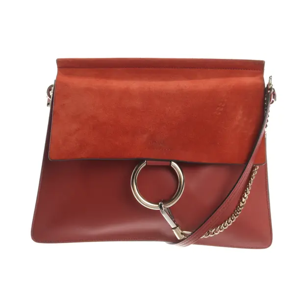 Shoulder Bag, in Dark Orange, Leather, Chloé