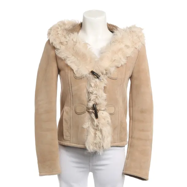 Lederjacke, in Hellbraun, Leder, Gucci