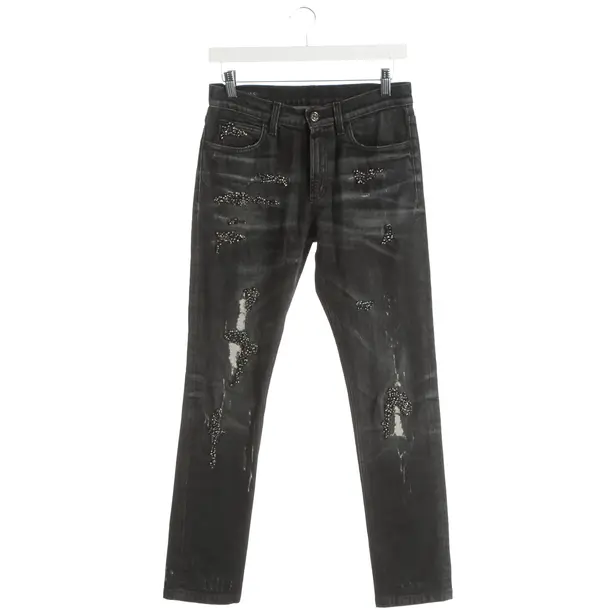 Jeans Slim Fit, in Dunkelgrau, Baumwolle, Gucci