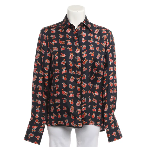 Blouse, in Navy, Silk, Victoria Beckham