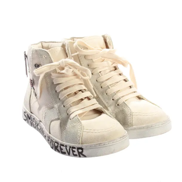 High-Top Sneaker, in Cream, Saint Laurent