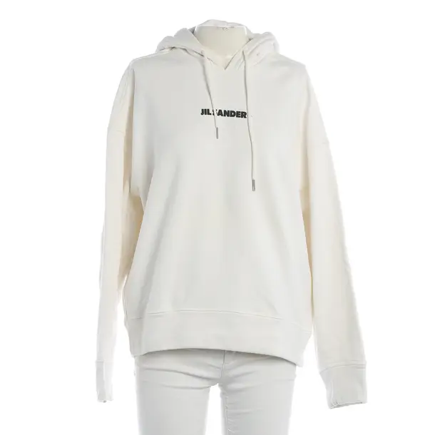 Hoodie, in White, Cotton, Jil Sander