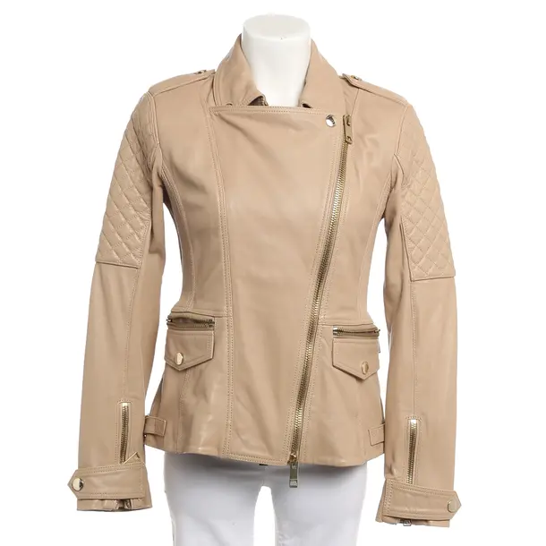 Lederjacke, in Hellbraun, Leder, Burberry Brit