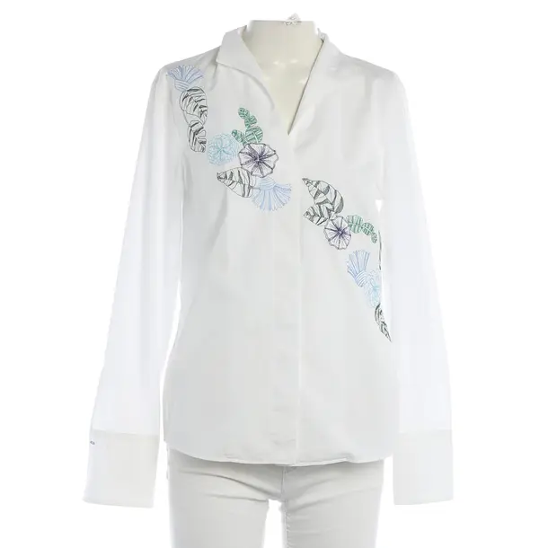 Blouse, in White, Cotton, Van Laack