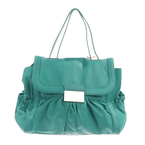 Shoulder Bag, in Turquoise, Leather, Giuseppe Zanotti