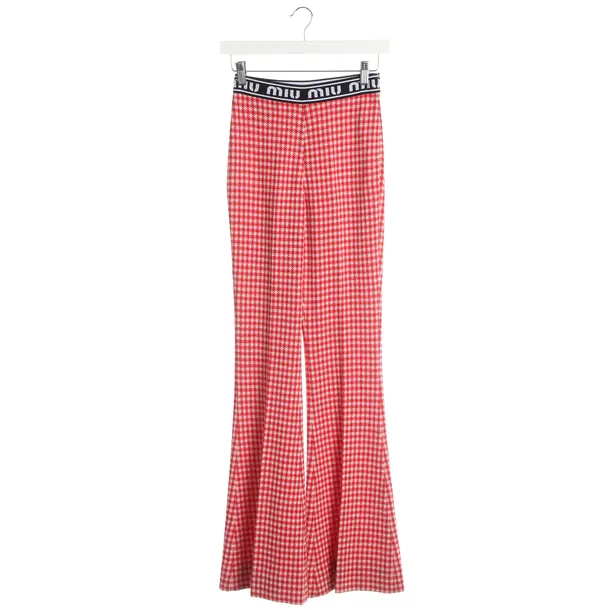 Hose, in Rot, Wolle, Miu Miu