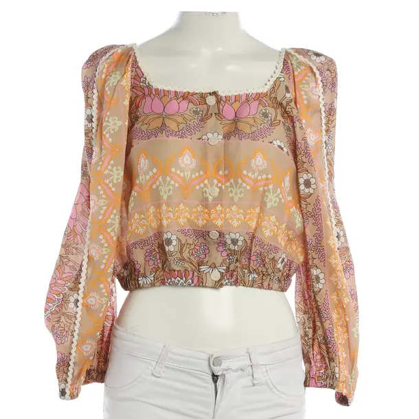 Bluse, in Mehrfarbig, Leinen, Sandro