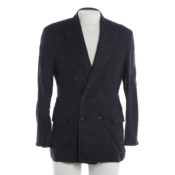 Blazer, in Navy, Linen, Brunello Cucinelli