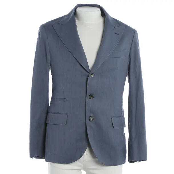 Sakko, in Blau, Seide, Brunello Cucinelli