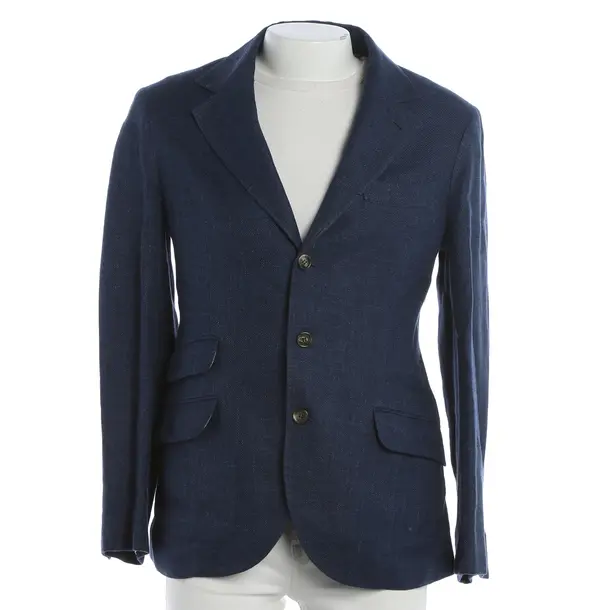 Sakko, in Navy, Leinen, Brunello Cucinelli