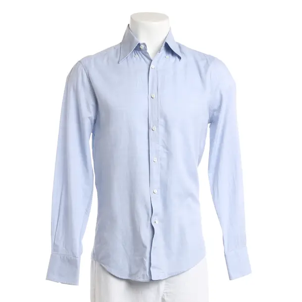Shirt, in Light Blue, Cotton, Brunello Cucinelli