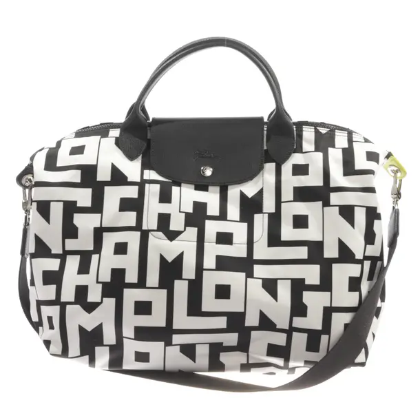 Weekender Bag, in Black, Viscose, Longchamp