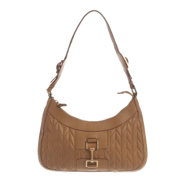 Schultertasche, in Hellbraun, Leder, Gucci