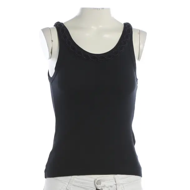 Top, in Navy, Cotton, Valentino