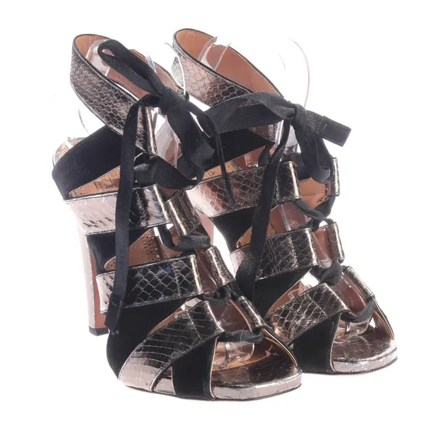 Heeled Sandals, in Black, Alaia