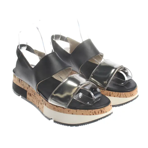 Plateausandalen, in Schwarz, AGL Attilio Giusti Leombruni