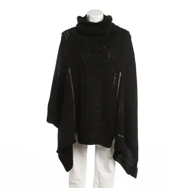 Poncho, in Schwarz, Wolle, Twin Set
