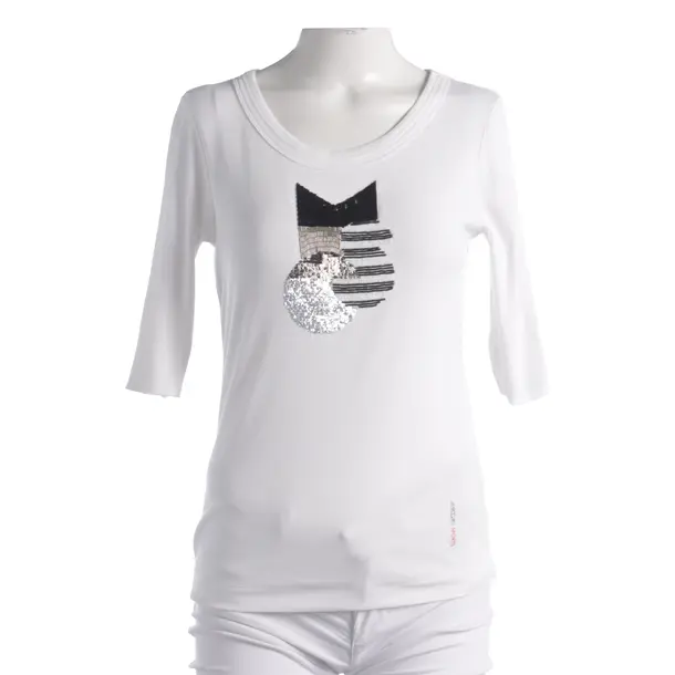 Long Sleeve Shirt, in White, Cotton, Marc Cain Sports