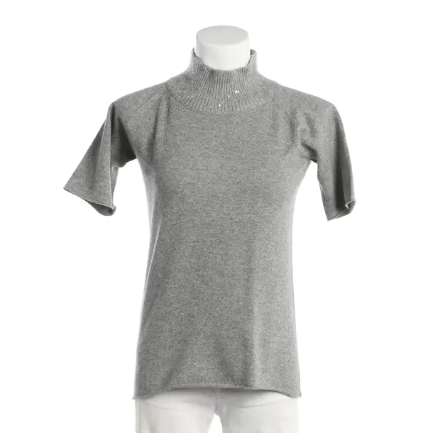 Shirt, in Grau, Wolle, Fabiana Filippi