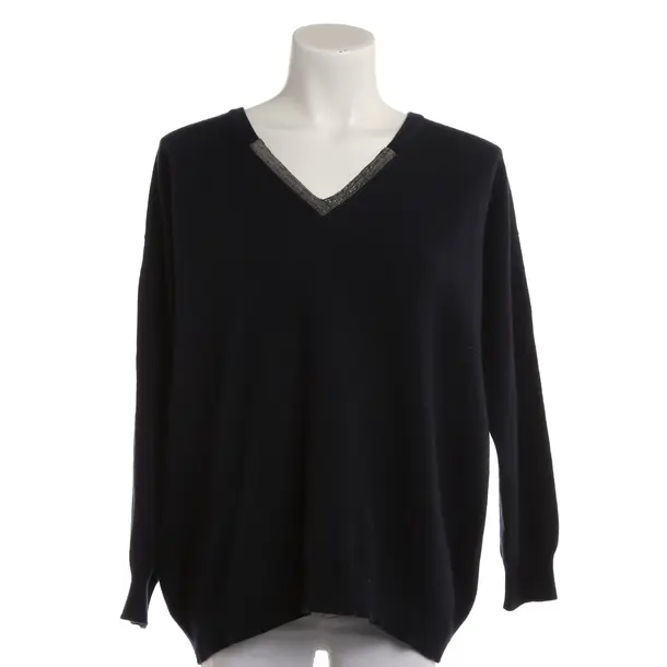 Jumper, in Navy, Wool, Fabiana Filippi