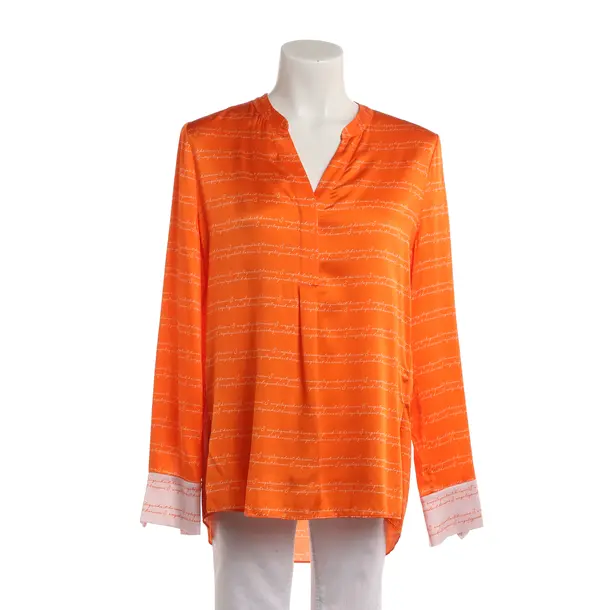 Blouse, in Orange, Silk, Herzensangelegenheit