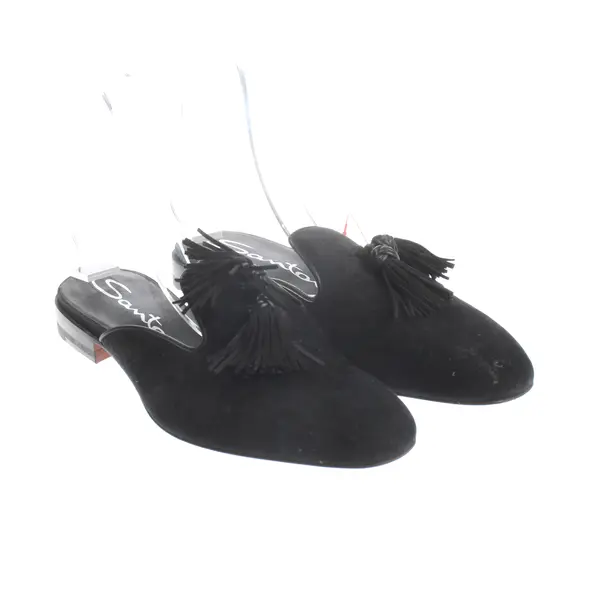 Mules, in Black, Santoni