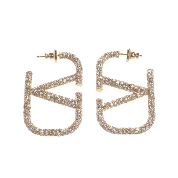Ohrringe, in Gold, Metall (metallisch, metallisiert), Valentino