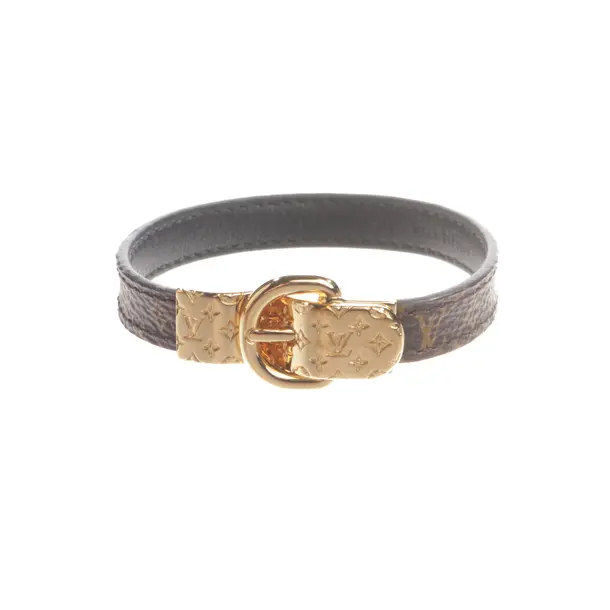 Armband, in Dunkelbraun, Leder, Louis Vuitton