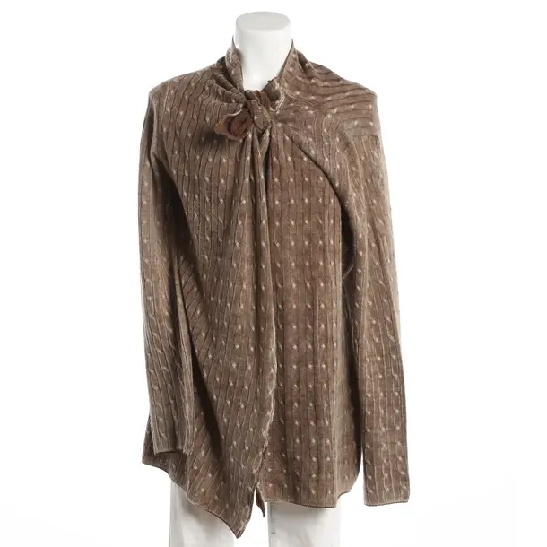 Cardigan, in Dark Brown, Wool, FFC