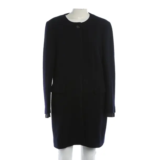 Mid-Season Jacket, in Navy, Wool, Windsor