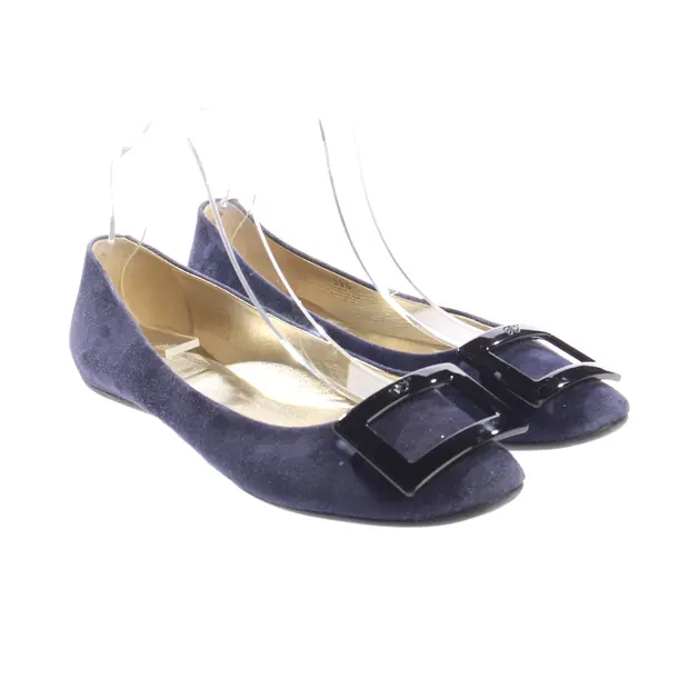 Ballet Flats, in Blue, Roger Vivier