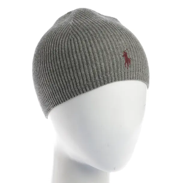 Mütze, in Grau, Wolle, Polo Ralph Lauren