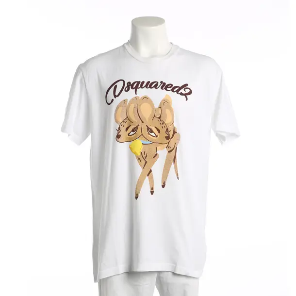 T-Shirt, in Weiß, Baumwolle, Dsquared