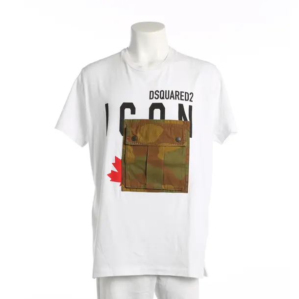 T-Shirt, in Weiß, Baumwolle, Dsquared